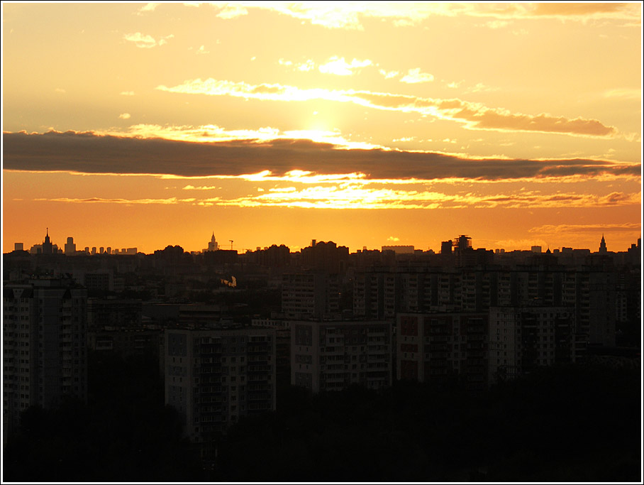 «Фото из окна». Москва. Вечерние урбанистические пейзажы - фото 5